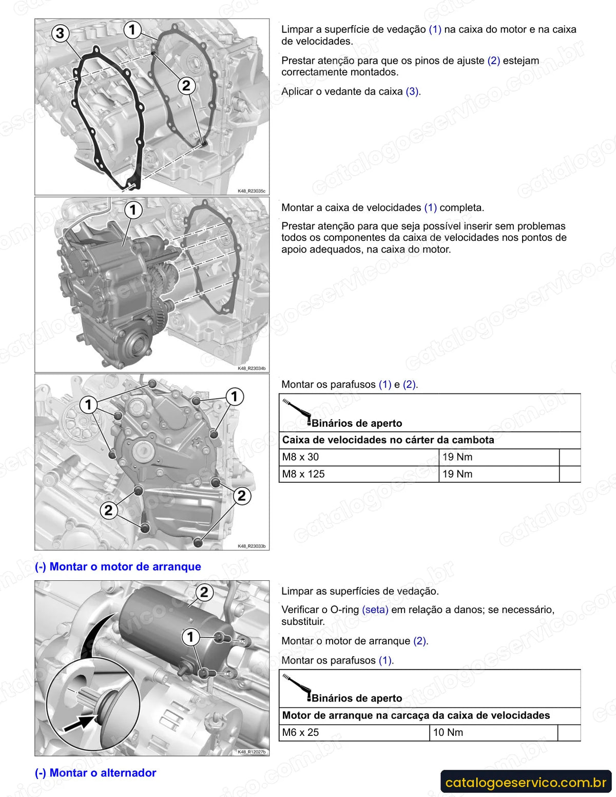 Página do Manual de Serviço BMW K 1600 GT 2011 com procedimento ilustrado (1)