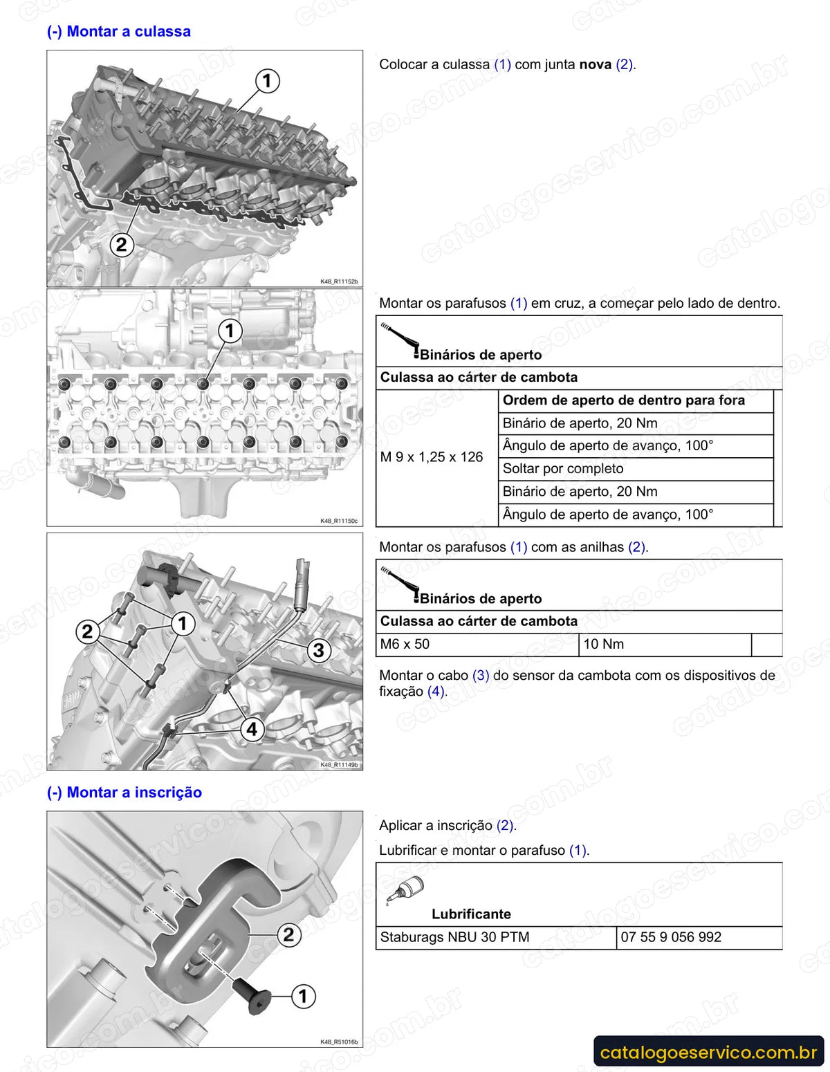 Página do Manual de Serviço BMW K 1600 GTL 2011 com procedimento ilustrado (1)
