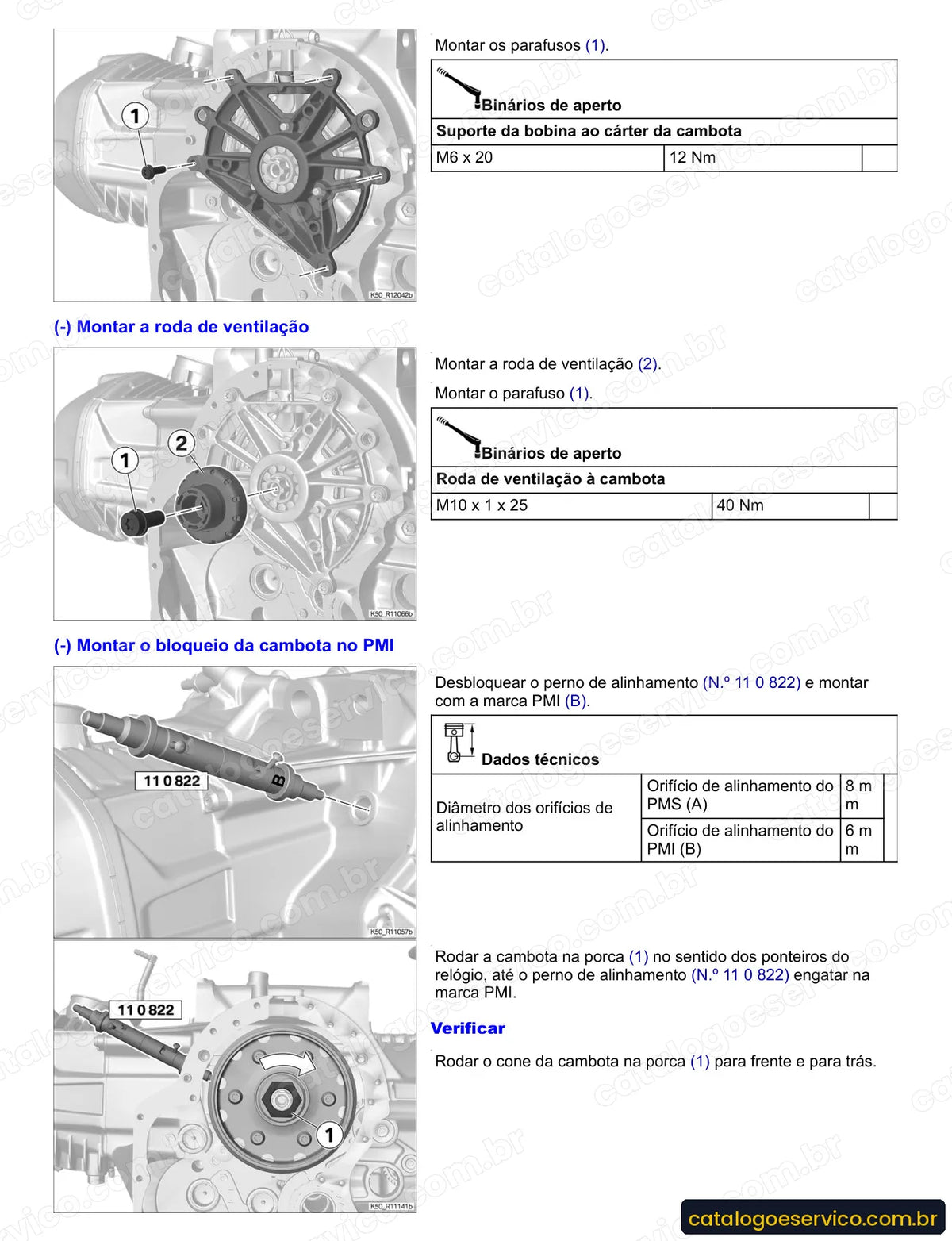 Página do Manual de Serviço BMW R 1200 GS 2004 a 2016 com procedimento ilustrado (2)