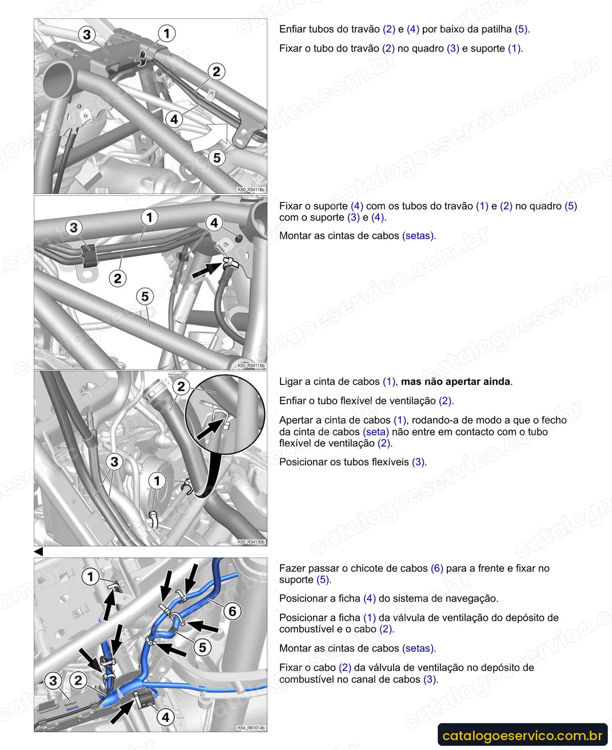 Página do Manual de Serviço BMW R 1200 RS 2015 com procedimento ilustrado (3)