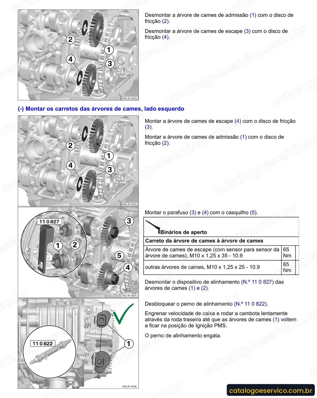 Página do Manual de Serviço BMW R 1200 RT 2005 a 2014 com procedimento ilustrado (2)