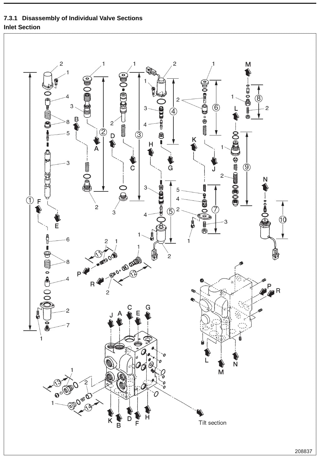 Diagrama técnico 4 — Caterpillar DP40N ao DP55N e GP40N ao GP55N
