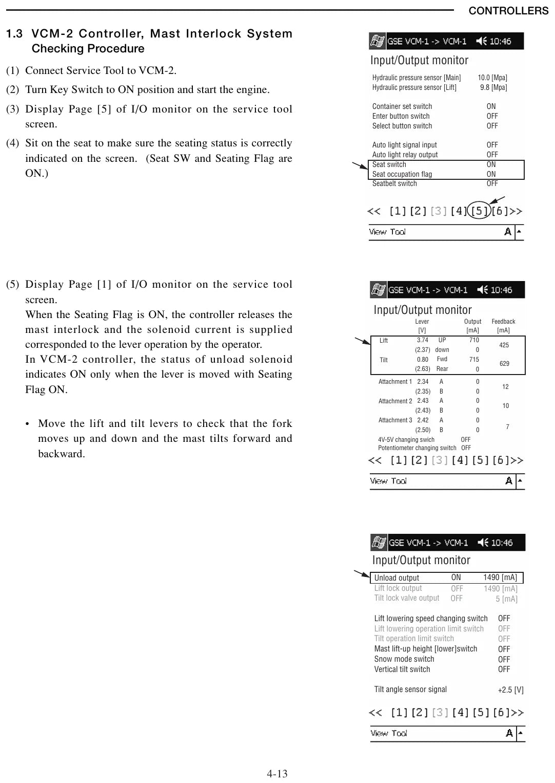 Diagrama técnico 1 — Caterpillar GP15N ao GP35N e DP15N ao DP35N
