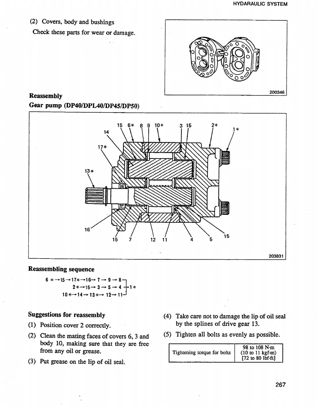 Diagrama técnico 4 — Caterpillar GP40 GPL40 DP40 DPL40 DP45 DP50