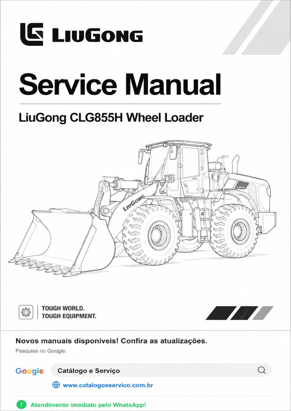 Manual de Serviço CLG855H LiuGong Pá Carregadeira