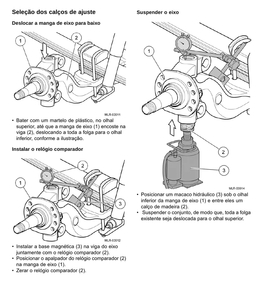 Página do Manual de Serviço VW Constellation 15.190 4x2 — Eixo dianteiro e freios SIFCO 9K