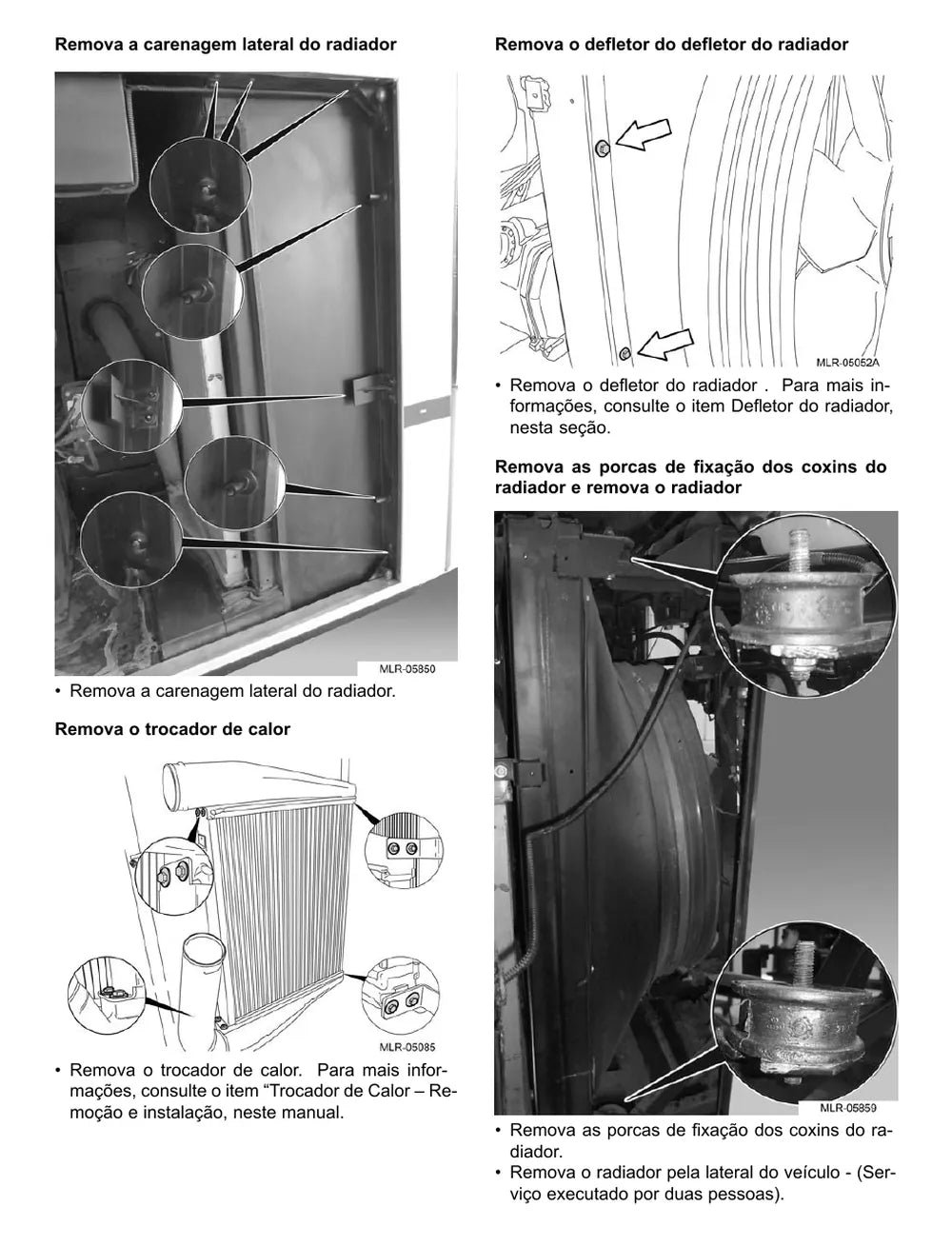 Página do Manual de Serviço VW Constellation 31.330 6x4 — Motor Cummins ISL - operações com o motor instalado