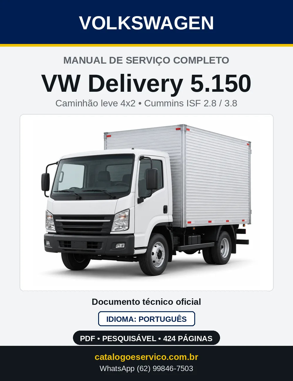 Capa do Manual de Serviço VW Delivery 5.150