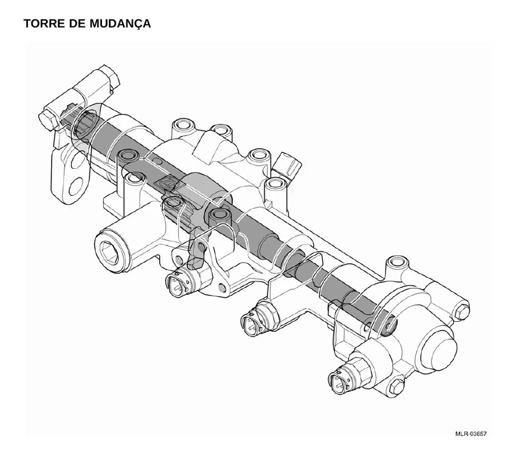 Página do Manual de Serviço VW Volksbus 17.230 OD — Caixa de mudanças ZF 6S 1010 BO