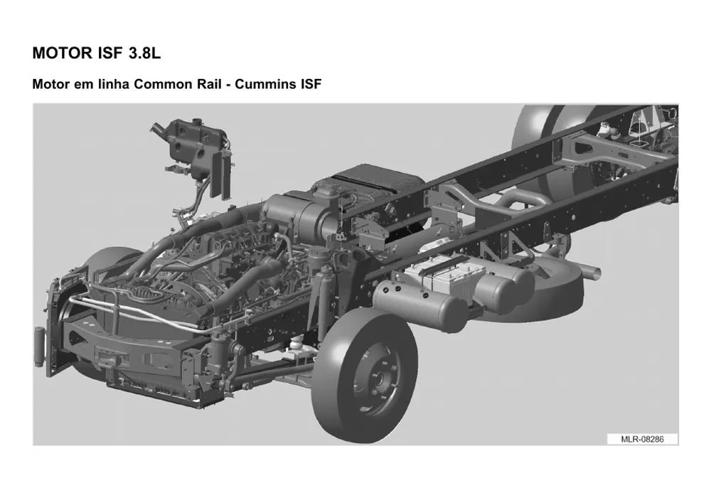 Página do Manual de Serviço VW Volksbus 8.160 OD — Motor Cummins ISF