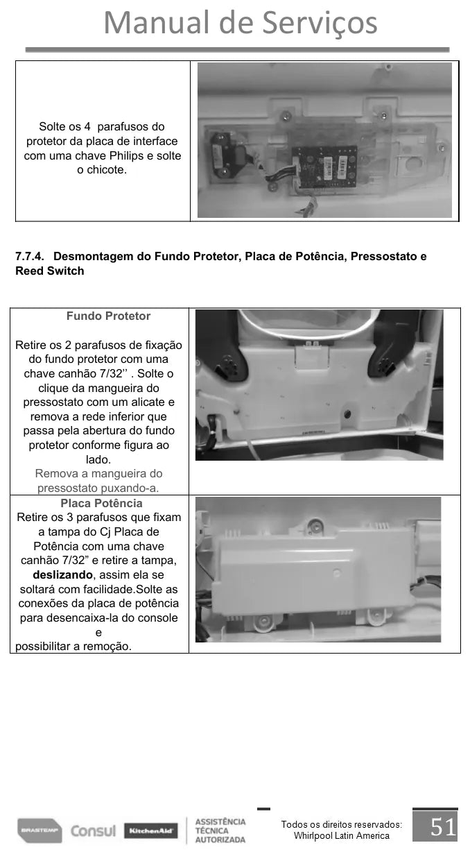 Manual de Serviço Consul CWS11, CWS12 e CWE13 — página interna 4
