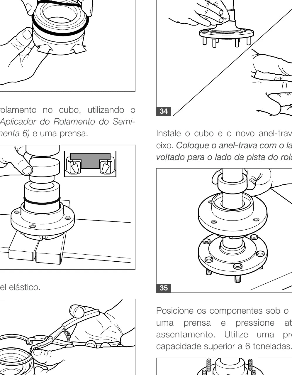 Manual de Serviço Eixos Diferenciais Dana 35 a 480, 284 e 286 — Manutenção e Montagem — página 2 do documento