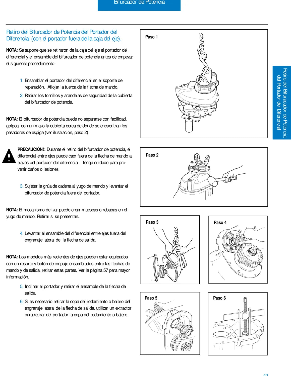 Manual de Serviço Dana Spicer Eixos Tandem DS/RS 440 a 581 e DD/RD 461 a 581 — página 3 do documento