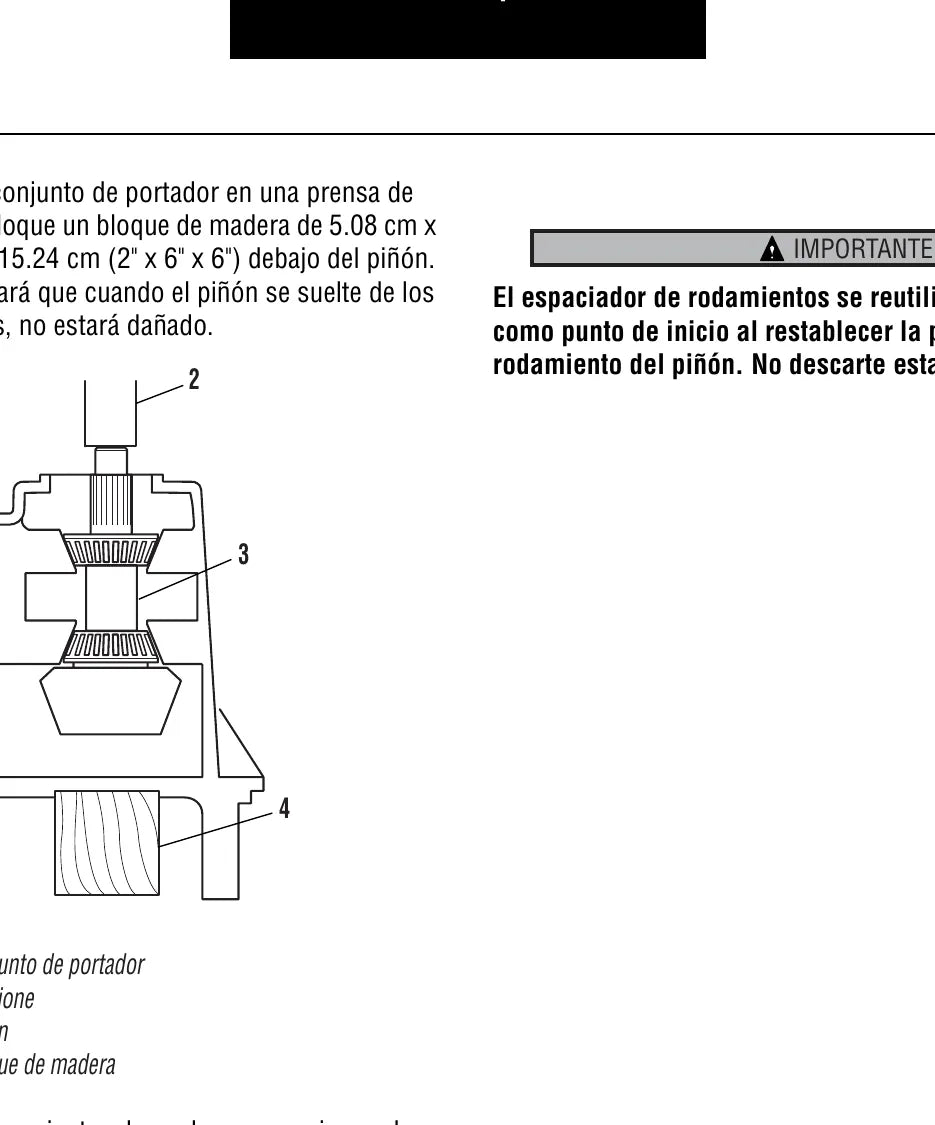 Manual de Serviço Dana Spicer Eixos Simples S21-170 a S35-590 — AXSM0056S em Espanhol — página 1 do documento
