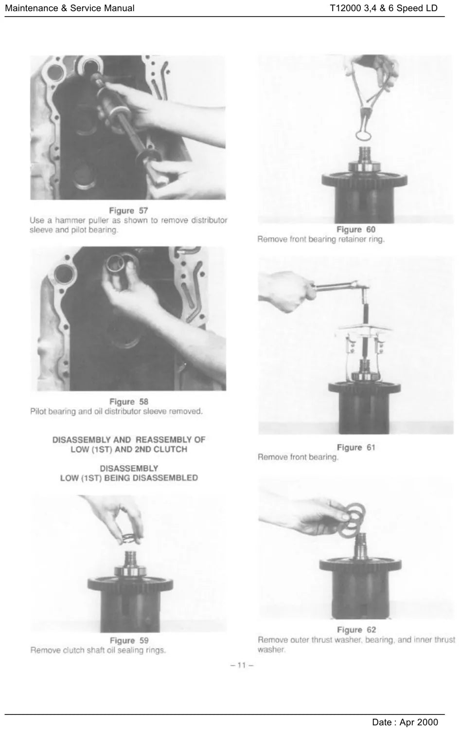 Manual de Serviço Dana Spicer T12000 Long Drop 3, 4 e 6 Velocidades — TSM-0023 — página 1 do documento