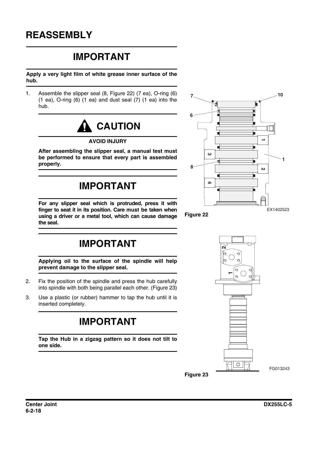Manual de Serviço DX255LC-5 Doosan Escavadeira - página 2