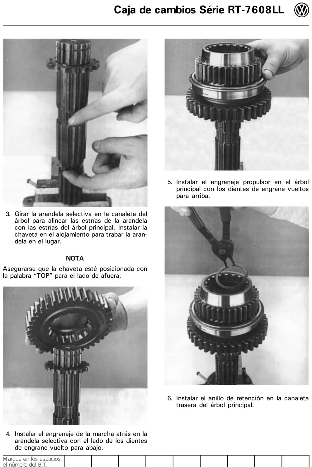 Manual de Serviço Eaton Fuller RT-7608LL Roadranger — Caixa com Superreduzida LO-LO — página 3 do documento