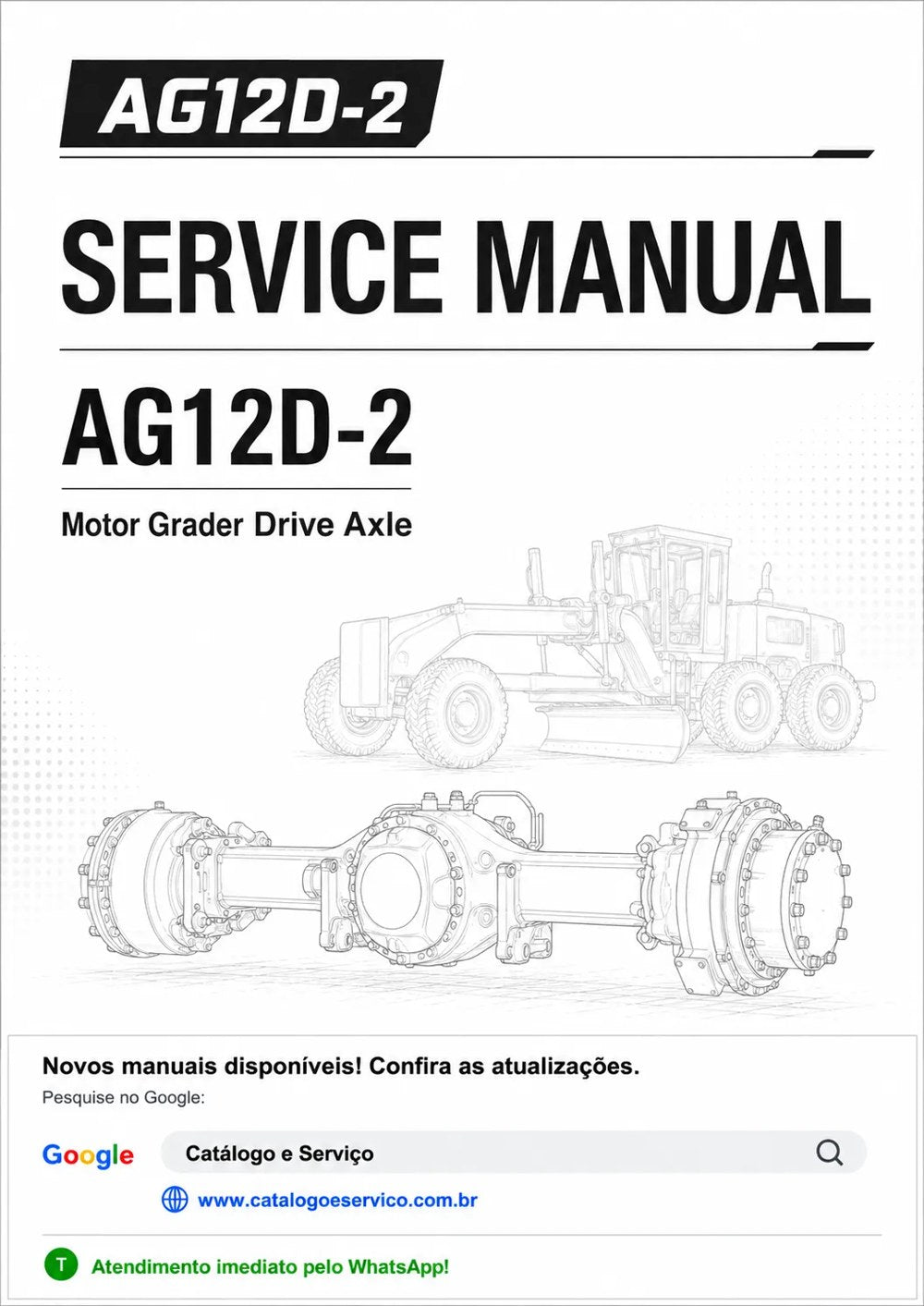 Manual de Serviço Eixo de Tração AG12D-2 Motoniveladora