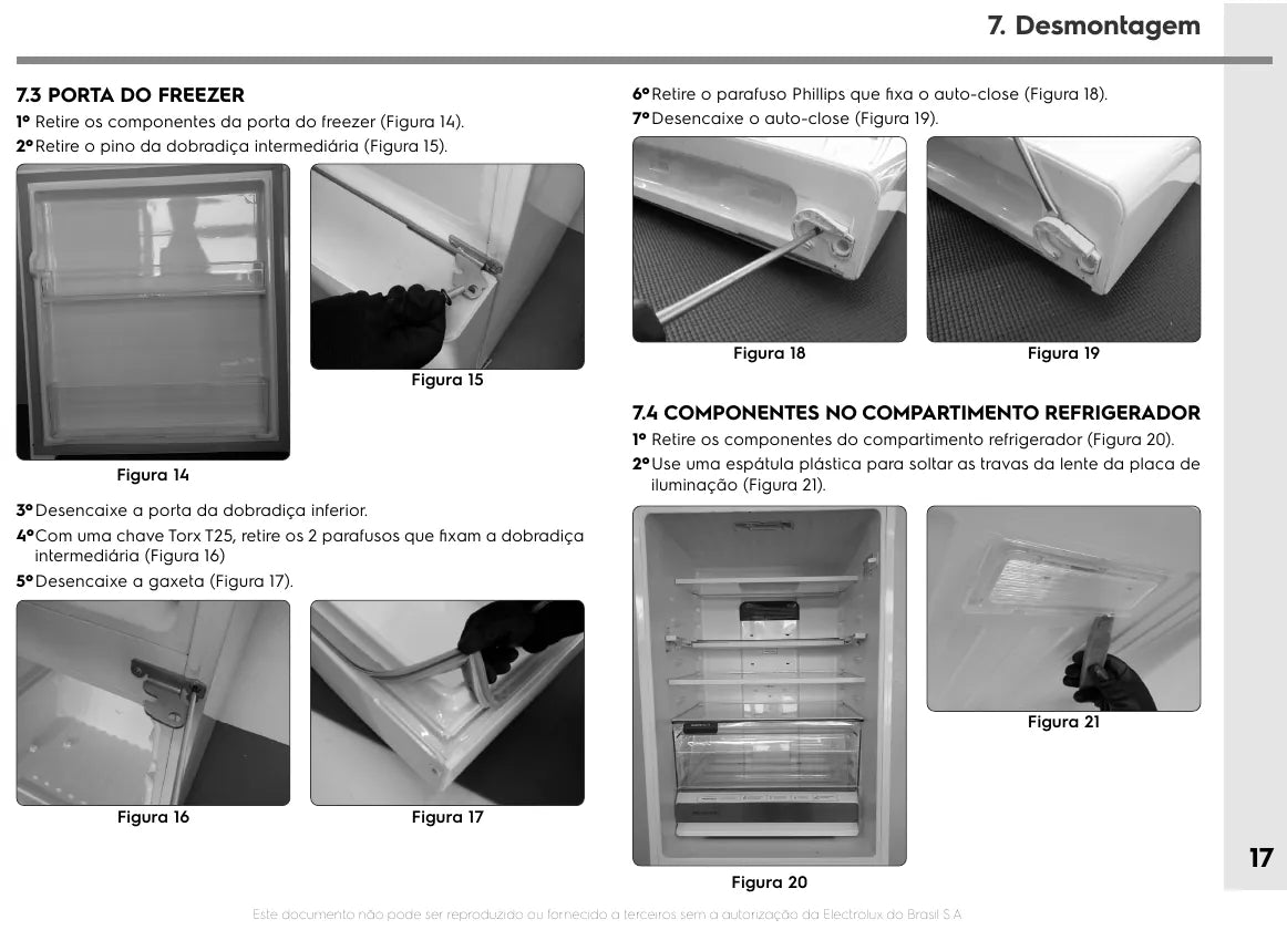 Manual de Serviço Electrolux IB45, IB54 e IB55 — página interna 1