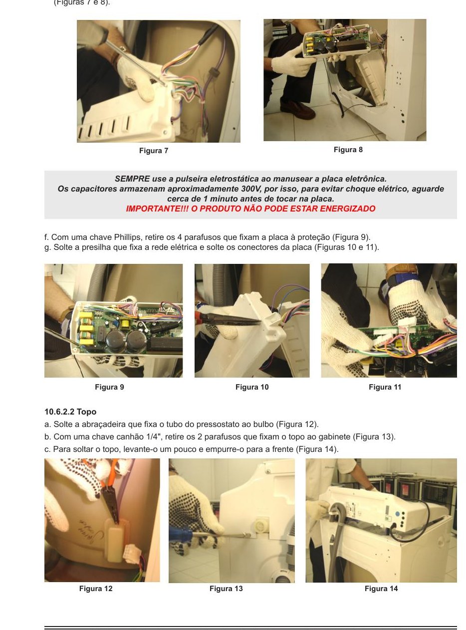 Manual de Serviço Electrolux Lavadoras Top Load LTA15 / LTR15 — Diagnostico e desmontagem das Electrolux - diagrama 2