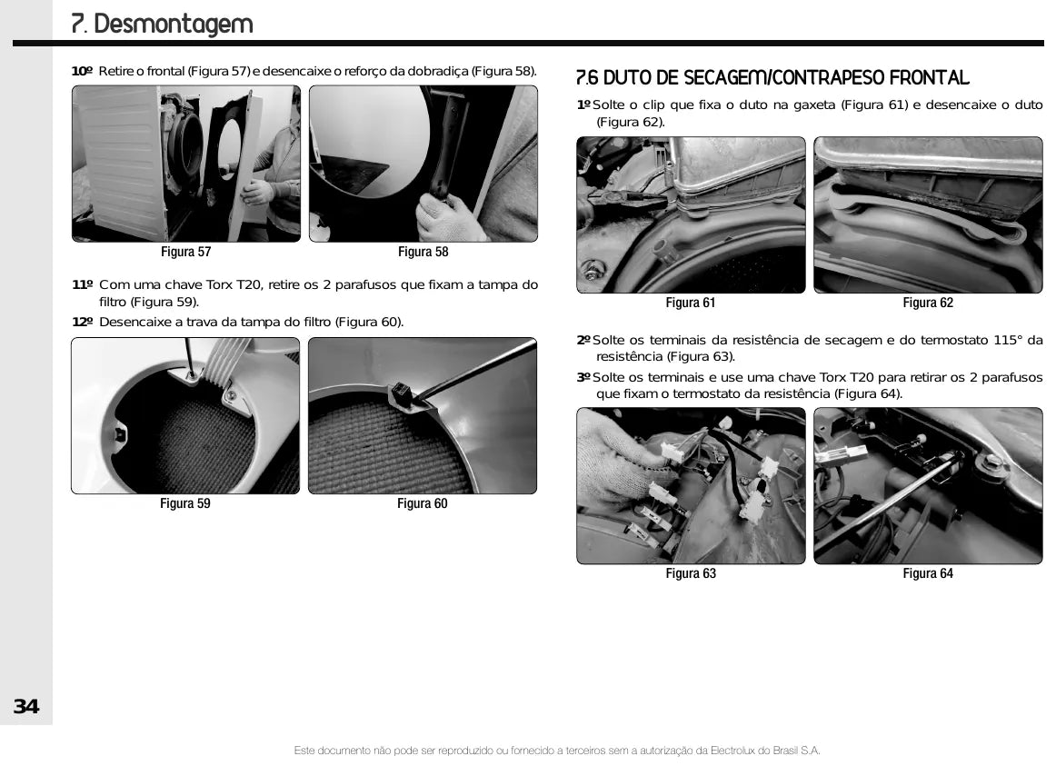 Manual de Serviço Electrolux LSP08 e LSP11 Rev02 — página interna 1