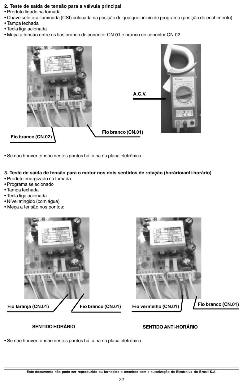 Manual de Serviço Electrolux LTR10 LTR12 LTS12 LS12Q — página interna 2