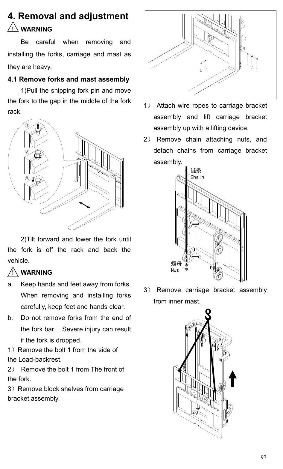Manual de Serviço Empilhadeira Todo-Terreno Hangcha — Rough Terrain 1.5-3.5t (CPCD18/25-RT2) — imagem 2