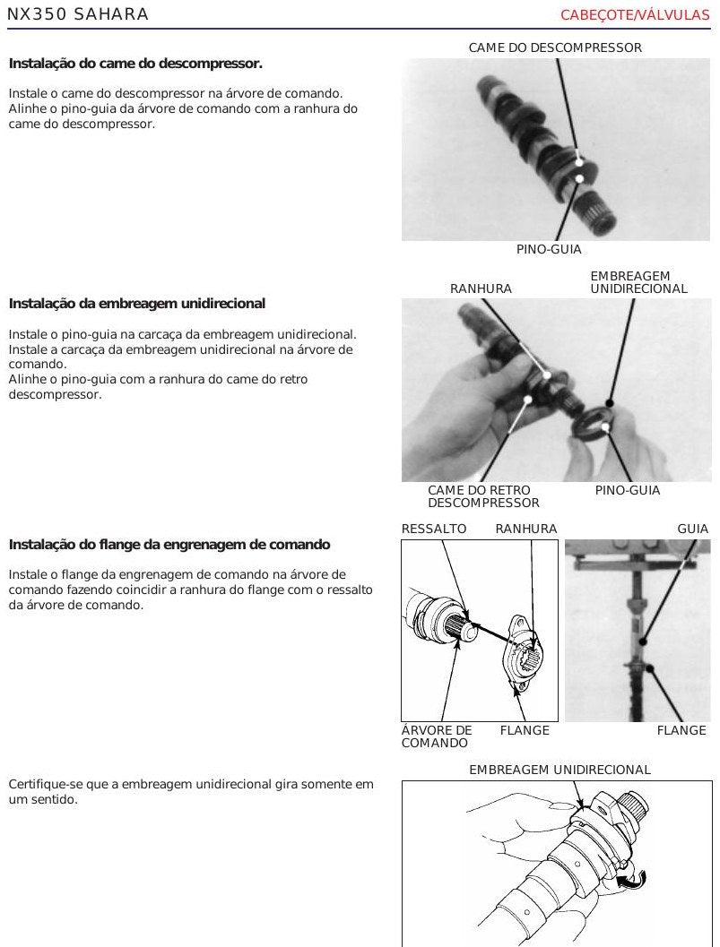 Manual De Servico Honda Nx350 Sahara 1995 - diagrama 1