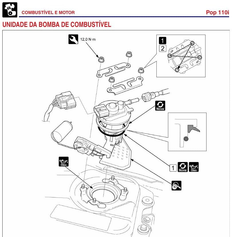 Manual De Serviço Honda Pop 110i - 2015 A 2017 - diagrama 2