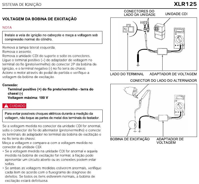 Manual De Serviço Honda Xlr125 Es - diagrama 2