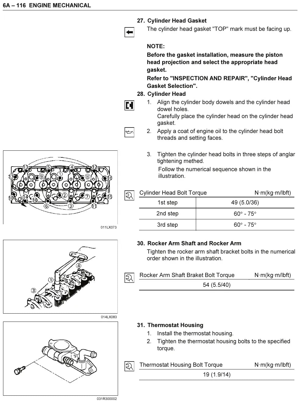Manual de Serviço Isuzu D-Max — página do manual 1