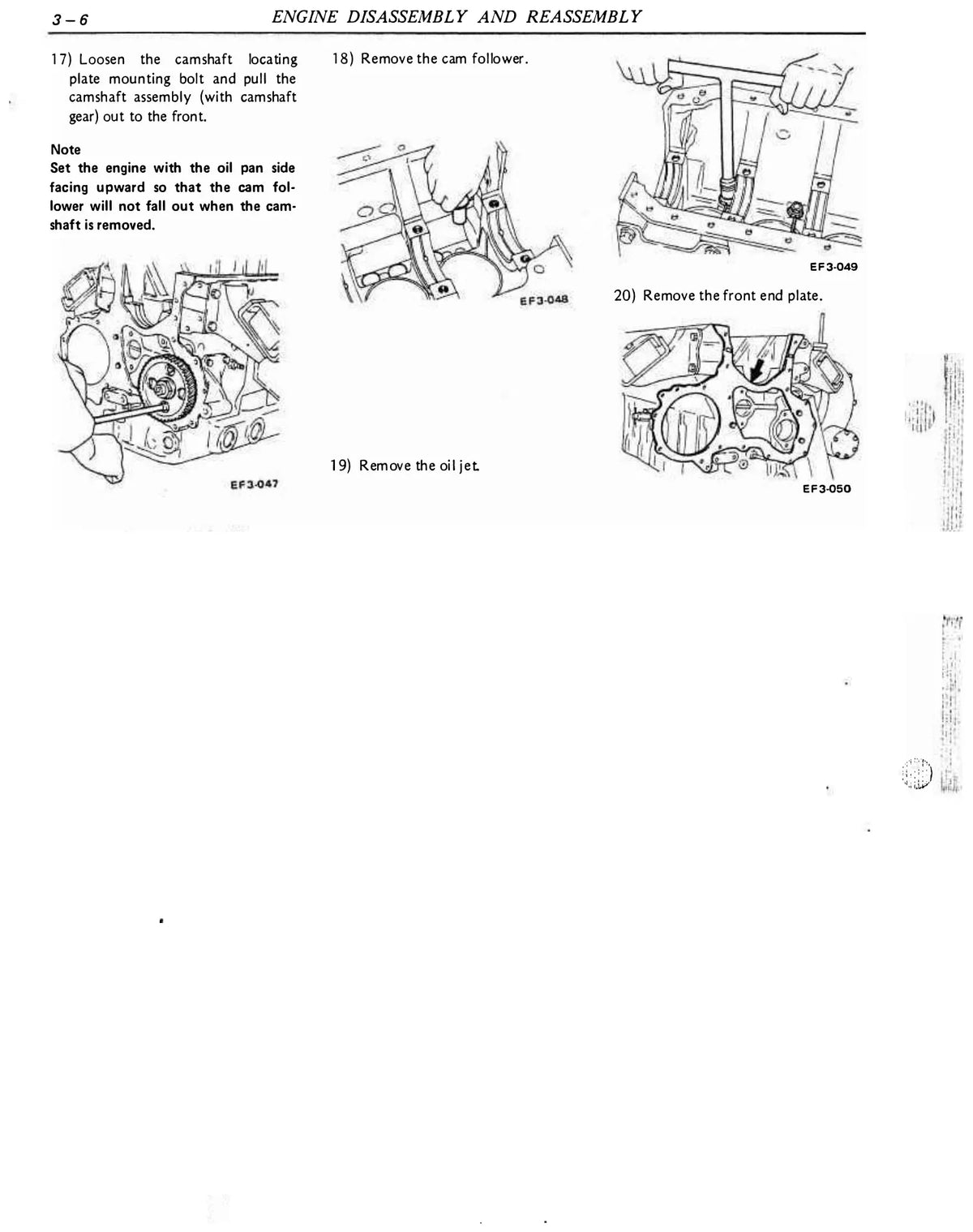 Página interna do Manual de Serviço Nissan Diesel FD6 / FD6T com ilustração de procedimento