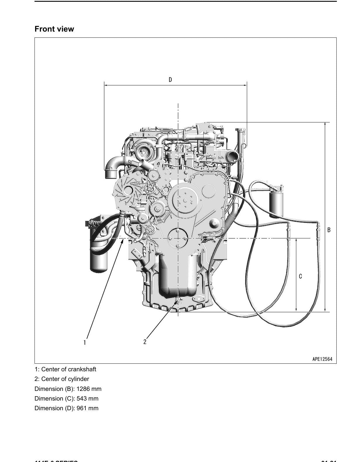 MANUAL DE SERVIÇO KOMATSU - 114E SERIES - MOTOR — página 2