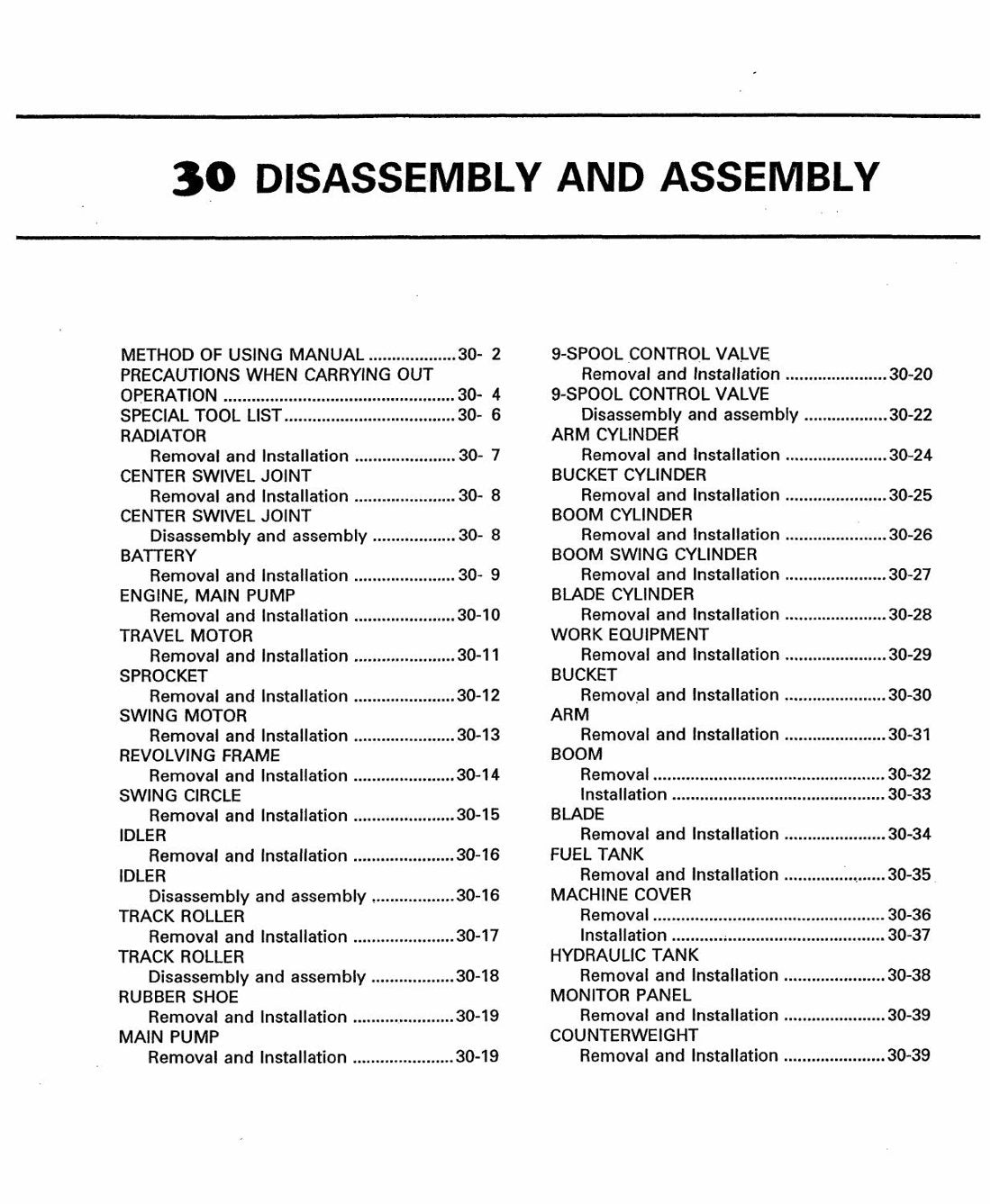 MANUAL DE SERVIÇO KOMATSU - PC03-2 - EXCAVADOR HIDRAULICO - página 2