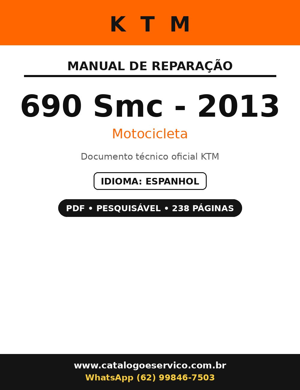 Manual De Serviço Ktm 690 Smc - 2013