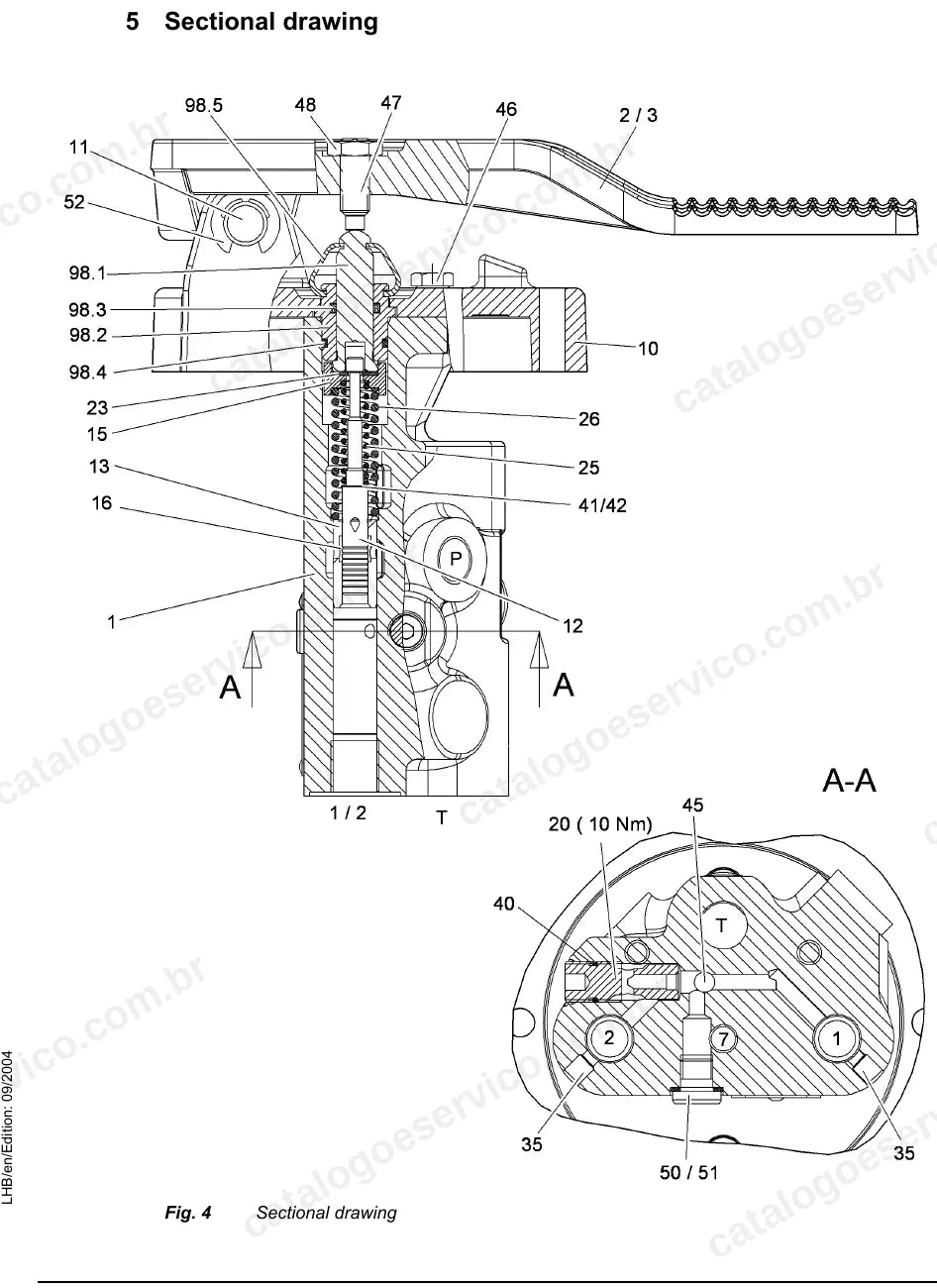 Corte da válvula de pilotagem 2x da A900C-A904C Litronic