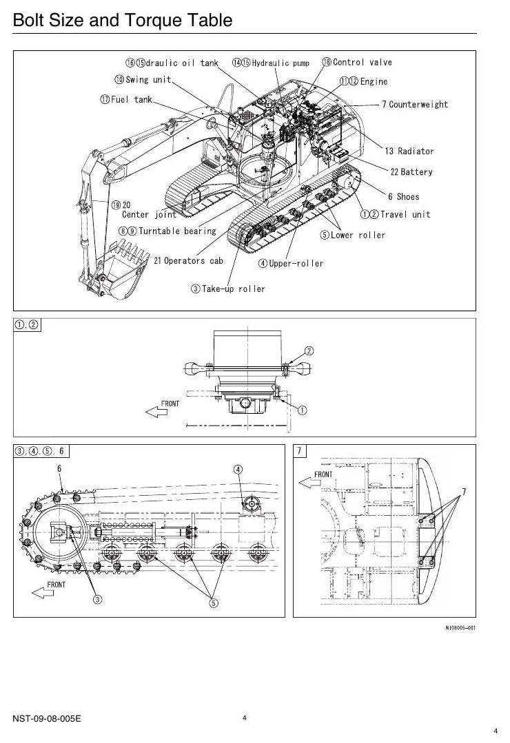 Manual de Serviço Link-Belt 130X2 Escavadeira Hidráulica — página interna 3