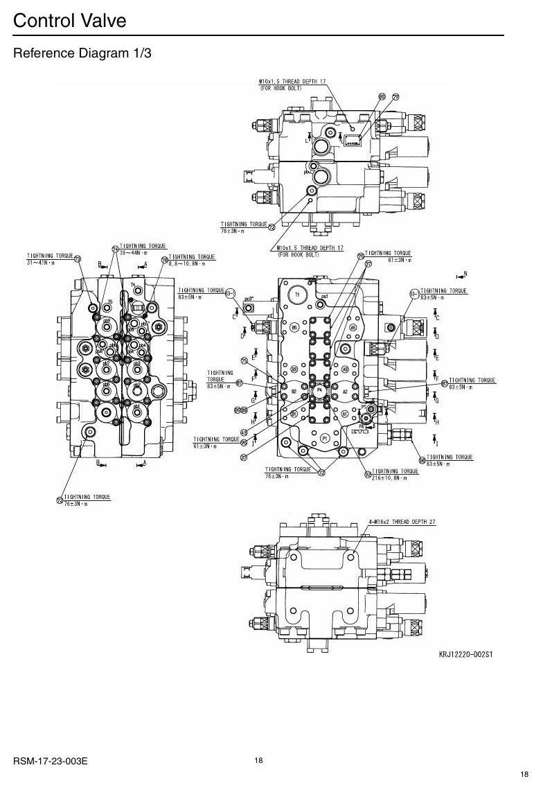Manual de Serviço Link-Belt 225 Escavadeira Hidráulica — página interna 3