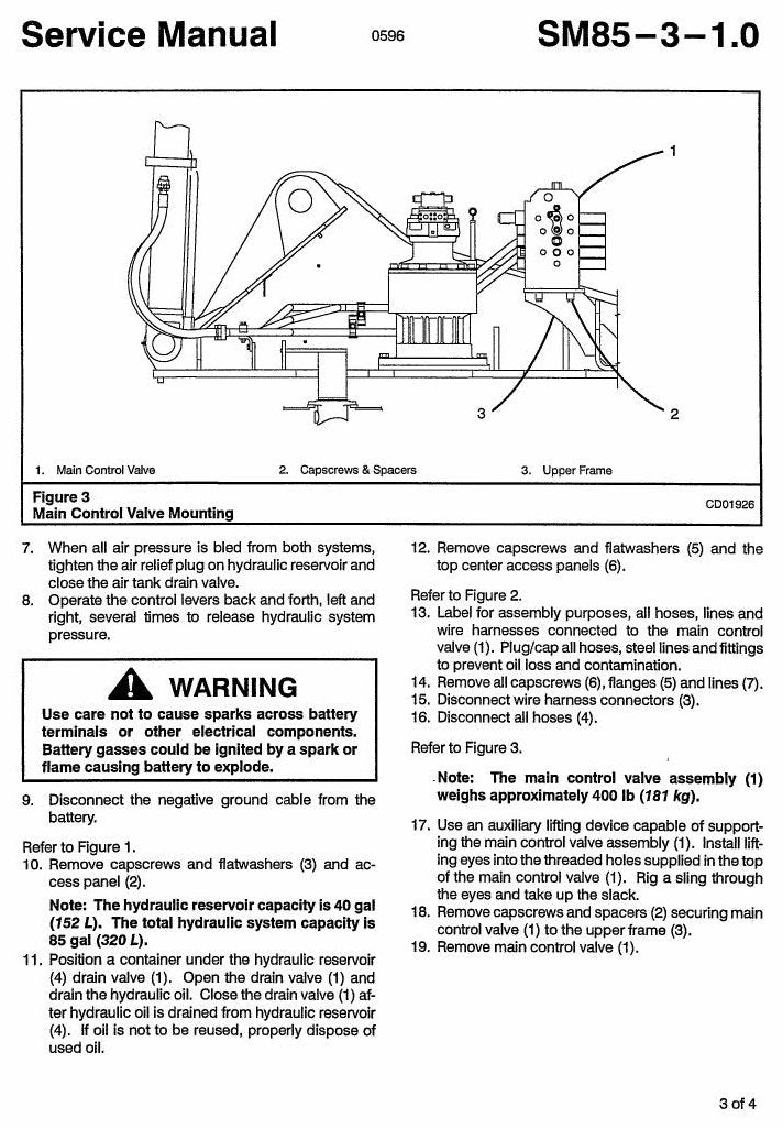 Manual de Serviço Link-Belt 4300 Escavadeira Hidráulica — página interna 2