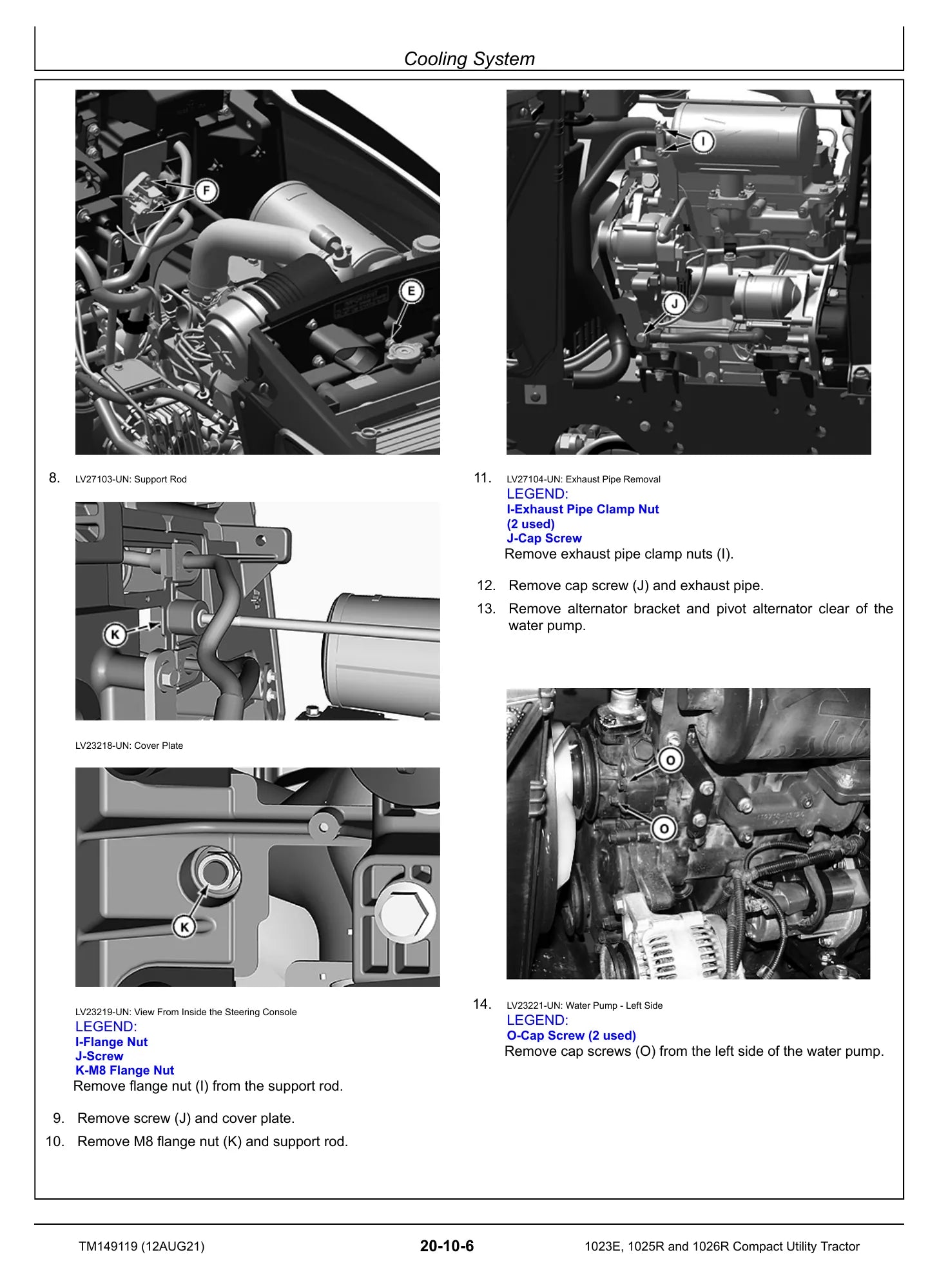 MANUAL DE SERVIÇO MECÂNICO JOHN DEERE - 1023E, 1025R, 1026R — diagrama técnico