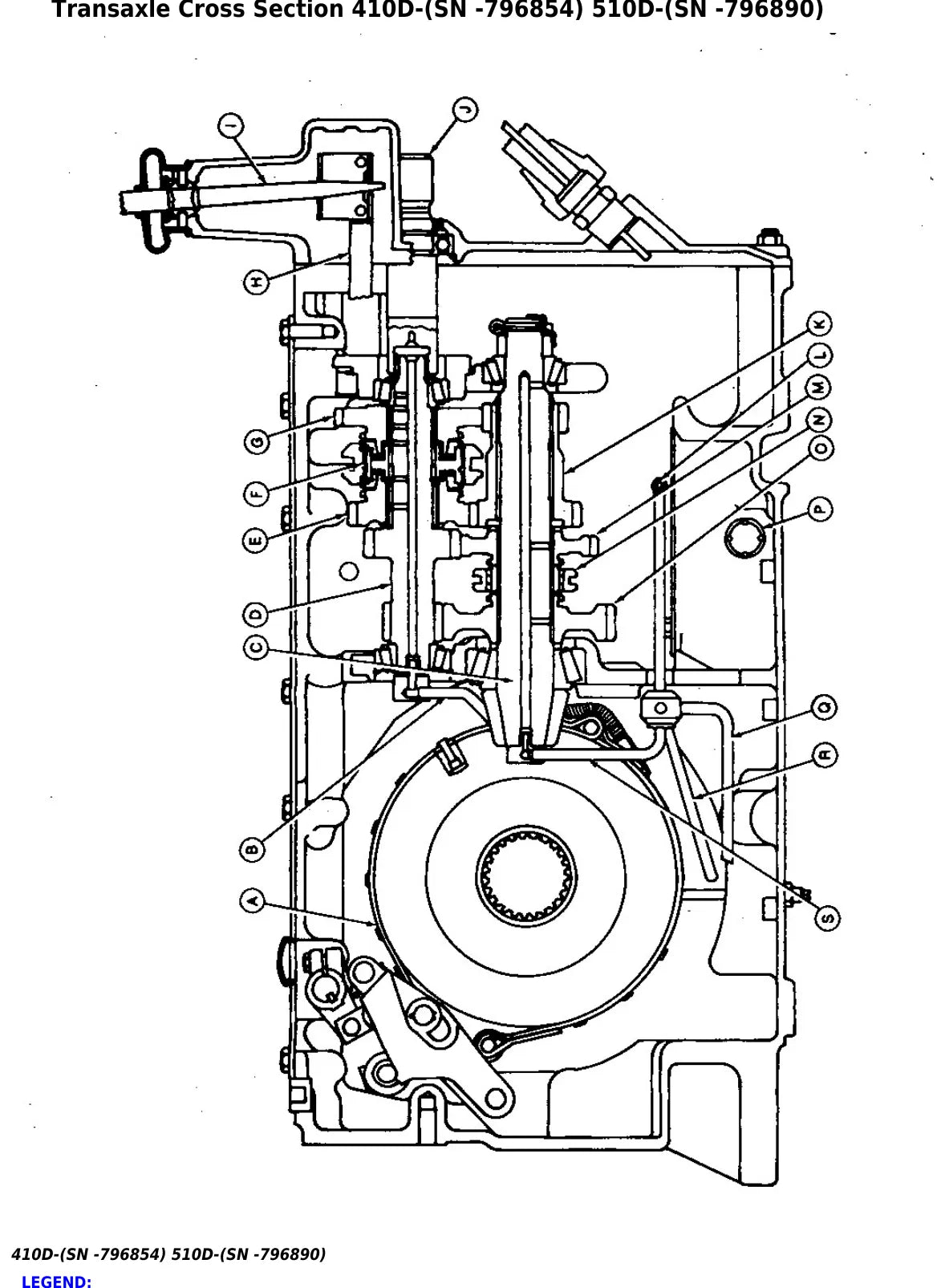 Manual de Serviço John Deere 410D e 510D — ilustração técnica 1