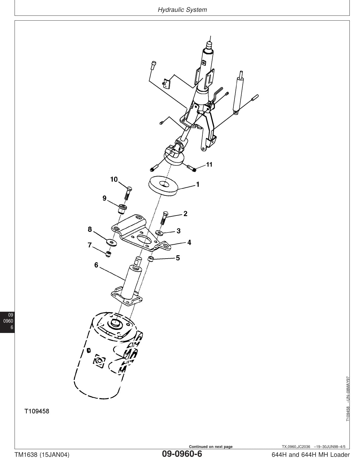 Manual de Serviço John Deere 644H e 644H MH — ilustração técnica 3