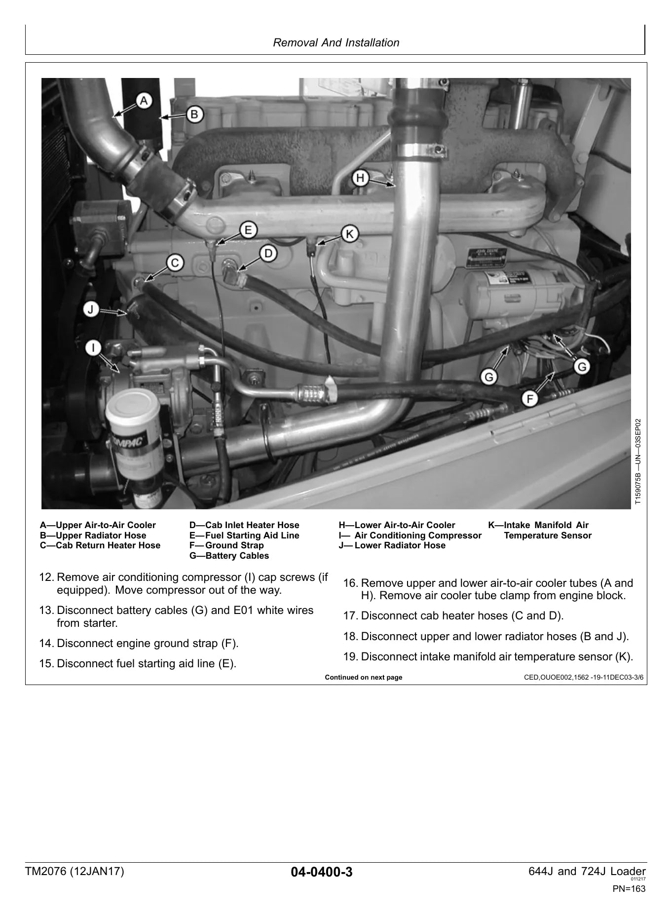 MANUAL DE SERVIÇO MECÂNICO JOHN DEERE - 644J, 724J - ESCAVADEIRA — diagrama técnico