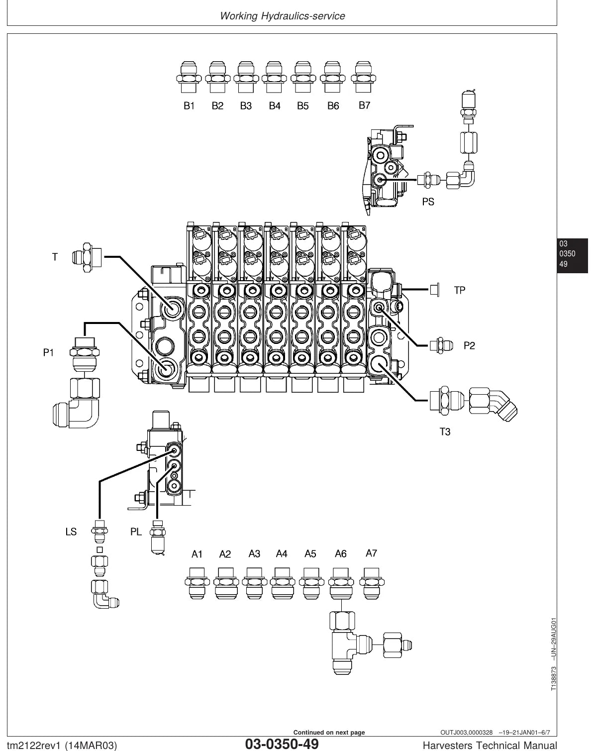 Manual de Serviço John Deere 770D, 1070D, 1270D e 1470D — ilustração técnica 2