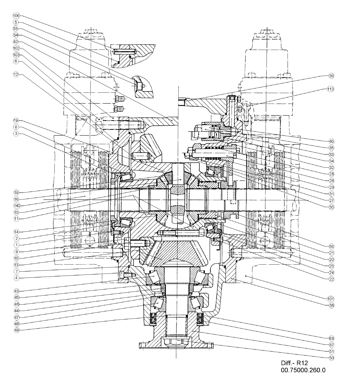 MANUAL DE SERVIÇO MECÂNICO JOHN DEERE - TM 2123 - FORWARDERS — diagrama técnico (detalhe)
