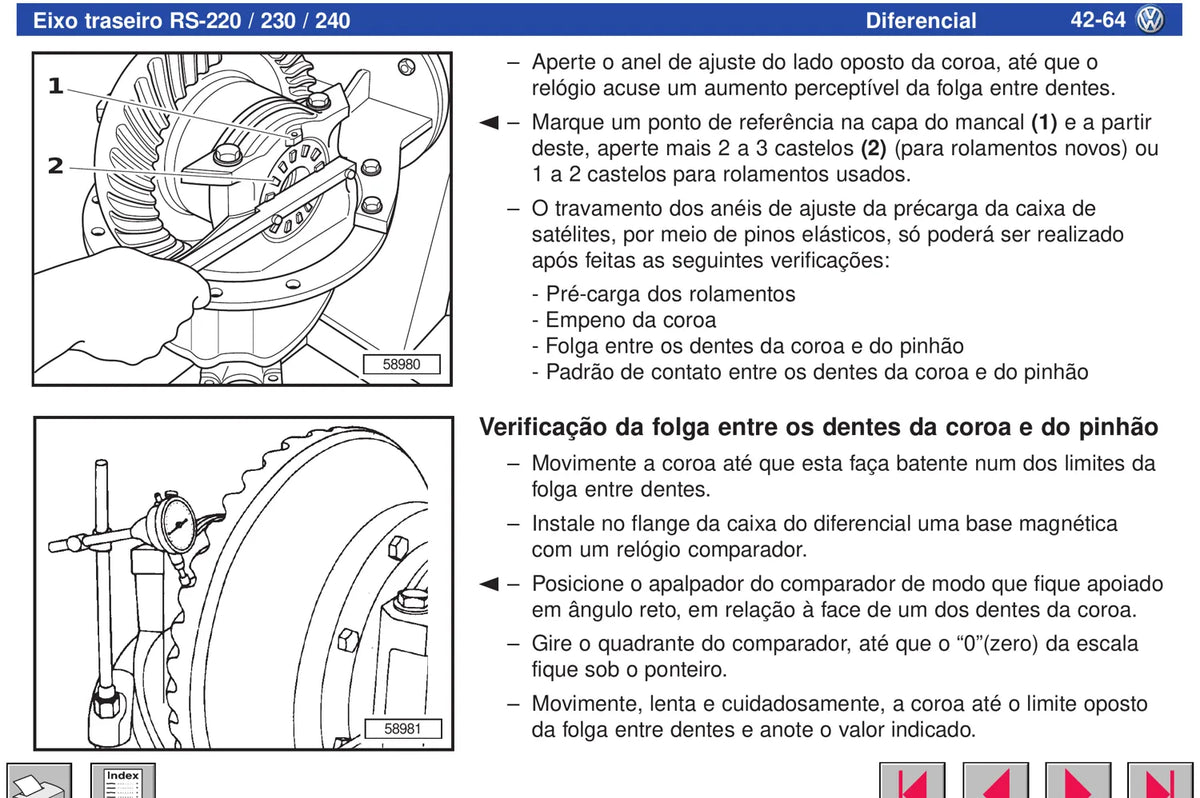 Manual de Serviço Meritor Rockwell Eixos Traseiros RS 19-220, 19-230, 23-230 e 23-240 — página 3 do documento