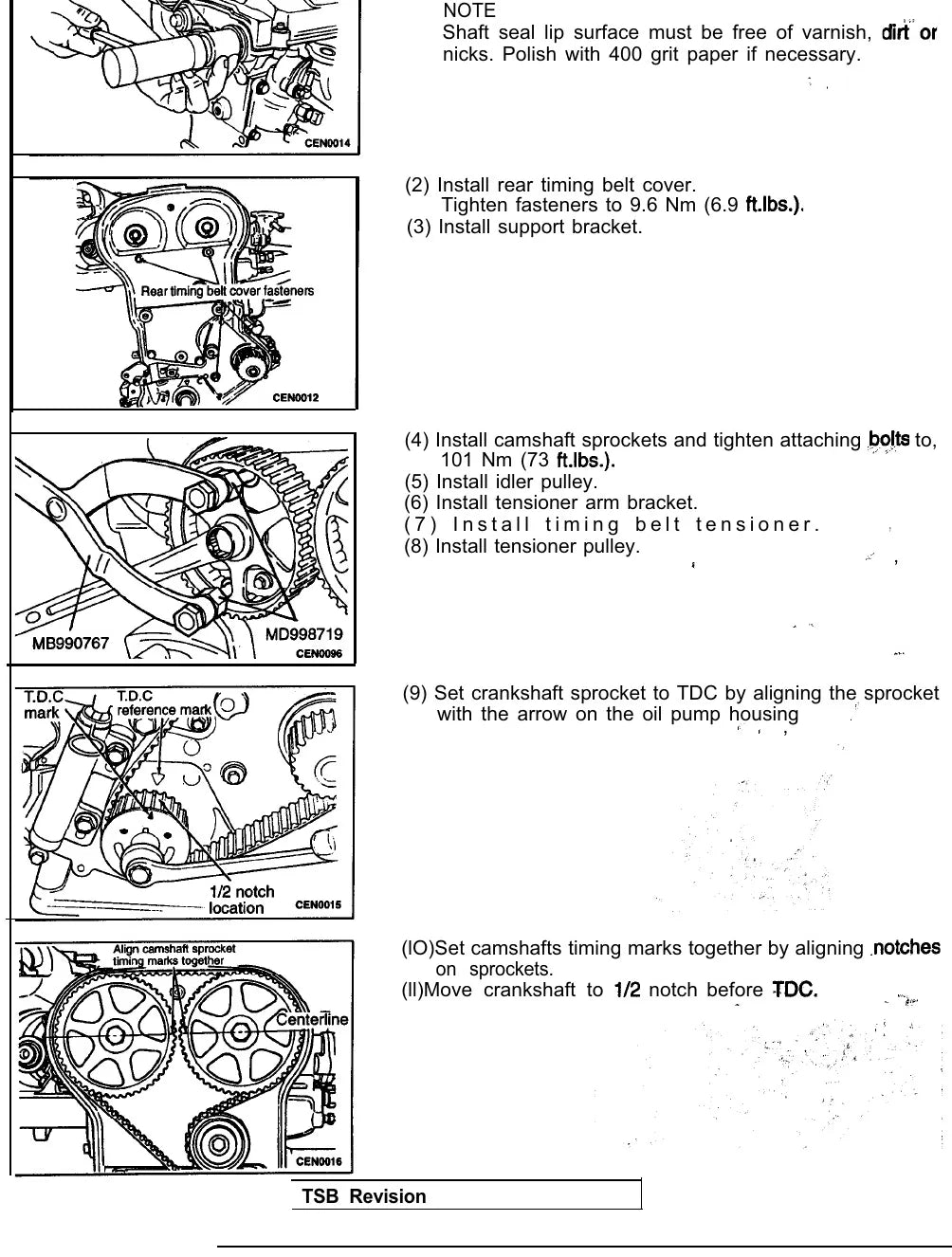 Manual de Serviço Mitsubishi Eclipse — página do manual 2