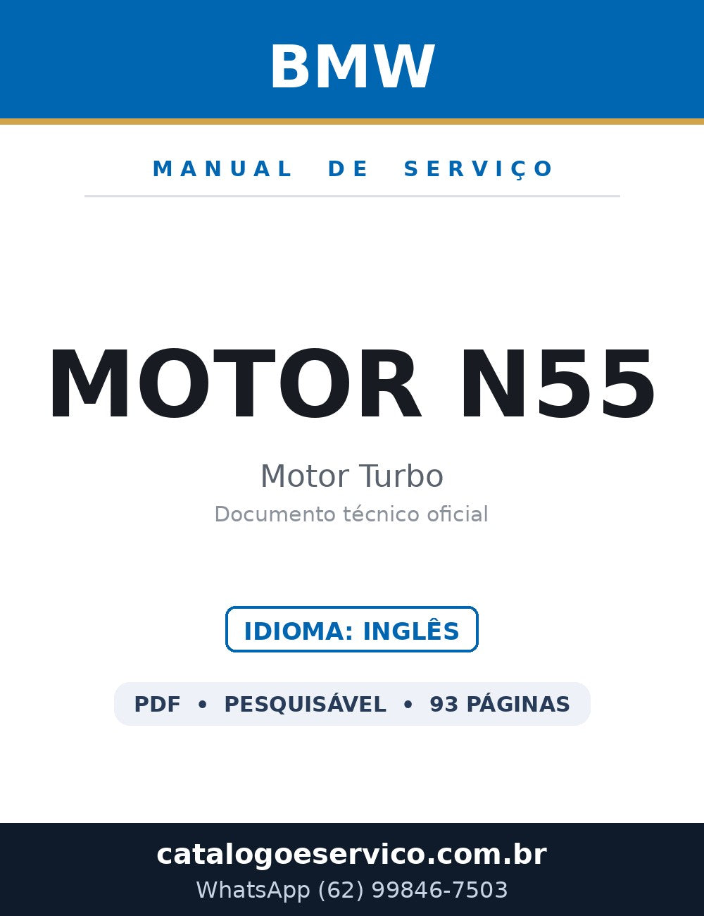 BMW Motor N55 — Manual de Serviço