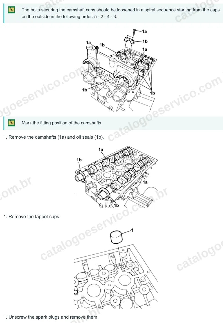 Página ilustrada do manual de serviço do motor Fiat Croma 1.8 — figura 4