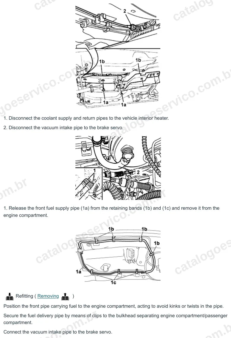 Página ilustrada do manual de serviço do motor Fiat Doblò 1.4 8V — figura 2